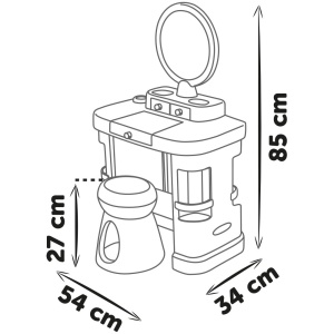 Salon de infrumusetare Smoby My Beauty Dressing Table cu accesorii - Img 2