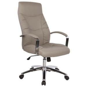 Scaun de birou directorial US62, gri, 61x71x108-116 cm - Img 1
