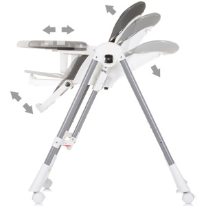 Scaun de masa Chipolino Milk Shake 2 in 1 ash grey - Img 6