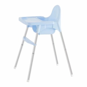 Scaun de masa telescopic pentru bebelusi si copii, Flippy, cu Suport picioare si Centura de siguranta, reglabil pe inaltime, Varsta 6-32 luni, Albastru - Img 1