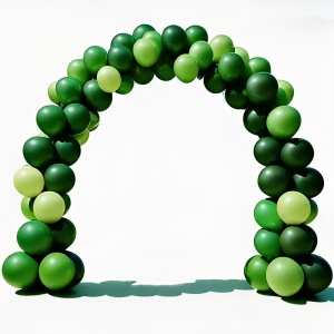 Set 10 Baloane din Latex, Flippy, Model Party, 30 cm, Verde Diferite Nuante, 2.8 g - Img 8