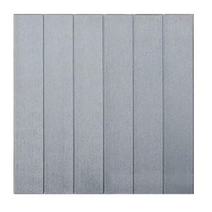Set 10 Placi Tapet 3D, Flippy, 70 x 70 cm, Grosime 3 mm, din Rasina, Tip Placi de Lemn, Suprafata Acoperita 4.9 mp, Gri - Img 1
