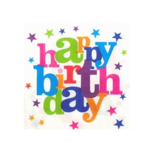 Set 10 Servetele de Masa, Flippy, Colectia Happy Birthday, 32 x 32 cm, din Hartie, Multicolor - Img 5
