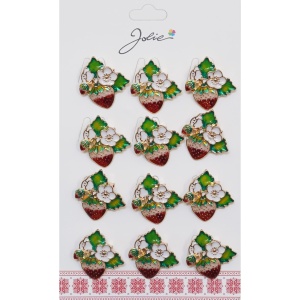 Set 12 Brose Martisor Capsuna Inflorita