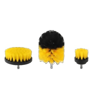 Set 17 Accesorii pentru Curatare Auto, Flippy, Interior si Exterior, 4 Capete pentru Bormasina, 5 Pensule, 3 Perii, 1 Laveta, 1 Manusa, 1 Perie Tripla Grilaj, 2 Bureti, Multicolor - Img 7