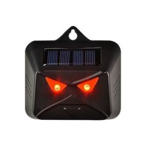 Set 2 Aparate Solare LED cu Ultrasunete, Flippy, Repelent pentru Animale Mari si Mici, Lumina Rosie si Alba, Anti Rozatoare, Anti Insecte, Frecventa 9-36KHZ, 10.2 x 10.6 x 2.8 cm, Negru - Img 6