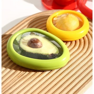 Set 4 Recipiente pentru Pastrarea Proaspata a Legumelor, Flippy, Cutii Portabile Sigilate Anti-oxidare, 4 Forme Diferite pentru Legume sau Fructe, Culori diferite - Img 3