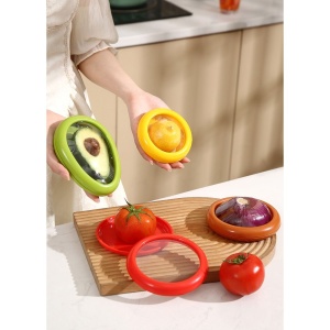 Set 4 Recipiente pentru Pastrarea Proaspata a Legumelor, Flippy, Cutii Portabile Sigilate Anti-oxidare, 4 Forme Diferite pentru Legume sau Fructe, Culori diferite - Img 13