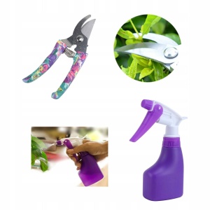 Set 5 accesorii pentru gradinarit Flippy, geanta depozitare inclusa, otel inoxidabil, 38 x 29 cm, mov - Img 5