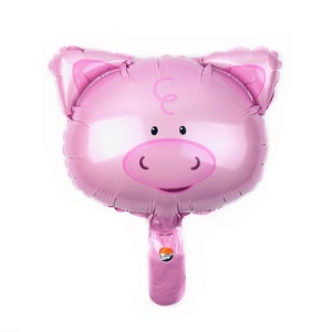 Set 5 Baloane Folie Metalizata, Flippy, Figurine Animale Domestice, 30 cm, Ambalaj Individual, Pai inclus, Umflare cu Aer sau Heliu, Multicolor - Img 4