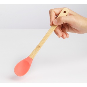 Set 5 Mini Spatule de Silicon Flippy, pensula, Stejar, Multicolor - Img 5