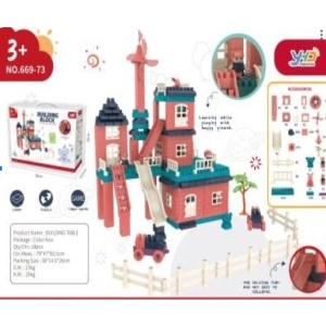 Set constuctii, Flippy, Casa si curte, 251 piese, Multicolor - Img 5