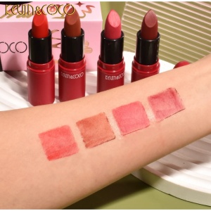 Set cosmetice Kevin&Coco, 4 Lip gloss, paleta farduri 40 culori nuante nude / rose, cutie cadou, Fara Sulfati, Pudra Compacta, Clasic, 17 x 14 x 5 cm, multicolor - Img 3