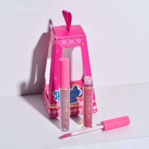 Set de Buze, KEVIN & COCO, Cloud Bubble, 4 Lip Gloss-uri, 15.1 x 8.1 x 2 cm, Roz/Nude - Img 4