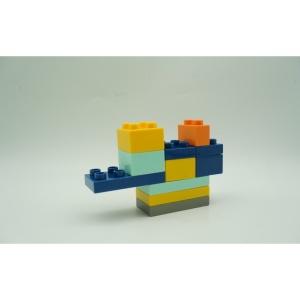 Set piese de constructii pentru copii, Flippy, Animal series, 134 piese, Multicolor - Img 3
