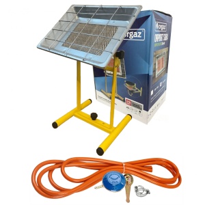 Soba cu arzator Orgaz mare cu suport, 3500 W, 220 g/h + Kit reglabil gpl RH-10 + Tub flex 2M+2 Coliere - Img 2