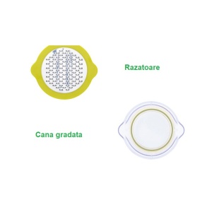 Storcator de Fructe 2 in 1, Flippy, cu Razatoare si Separator Ou, 14.8 x 8 x 13 cm, Verde - Img 8