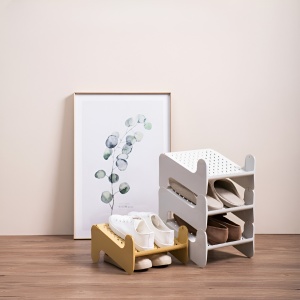 Suport pentru Pantofi, Flippy, cu Doua Straturi, Organizator, Antiderapant și Durabil, 26x24.8x16 cm, Alb - Img 2