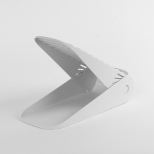 Suport pentru Pantofi, Flippy, cu Două Straturi, Organizator, Antiderapant și Durabil, Inălțime Reglabilă, 25.5x11x7.5 cm, Alb, 150 g - Img 5