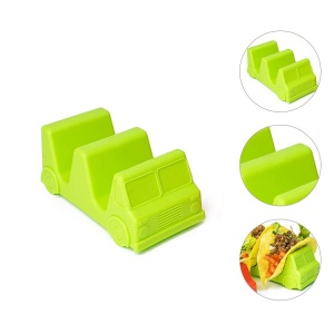 Suport pentru Taco, Flippy, Model Autobuz, 14 x 7.5 x 6.5 cm, din PP, Verde - Img 4