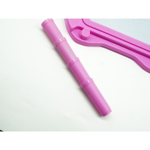 Tabla Magnetica pentru desen Flippy, Pix, forma dreptunghi, dimensiuni 23x17 cm, Dezvolta Creativitatea, cu picioare suport, Roz - Img 2