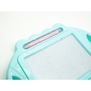 Tabla Magnetica pentru desen Flippy, Pix, forma dreptunghi, dimensiuni 23x17 cm, Dezvolta Creativitatea, cu picioare suport, Albastru - Img 5
