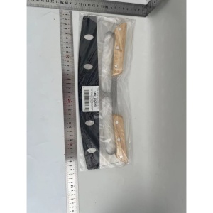 Taietor Feliator de Pizza, Flippy, din Otel Inoxidabil, cu Capac, Maner din Doua Bucatie, din Lemn, Antialunecare, Lama Neteda si Ascutita, 34x10 cm, Maro - Img 2
