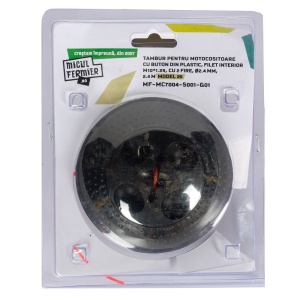 Tambur Micul Fermier M10*1.25 2F 2.4mm*2.4m, Buton Plastic, Model 20 - Img 2
