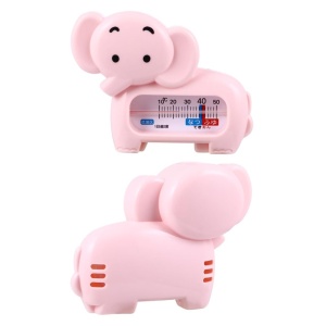 Termometru pentru Baie, Flippy, Plutitor, Rezistent la apa, Multifunctional, Model Elefant, 11.5x9x2 cm, Roz - Img 3