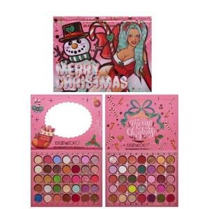 Trusa de Machiaj, KEVIN & COCO, Snowy Christmas, 70 culori, 22.5 x 17 x 2 cm - Img 8