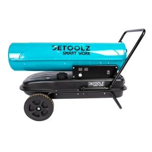 Tun de caldura pe motorina Detoolz, 30kW, 35L, cu roti de transport - Img 3