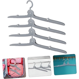 Umeras Pliabil de Calatorie, Flippy, Mini Cuier Portabil pentru Haine, Suport de Uscare, 14x7x1.4cm, Gri - Img 5