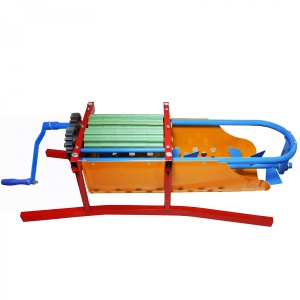 Zdrobitor desciorchinator manual de struguri Micul Fermier, cuva 20 litri, 300 kg/h - Img 3
