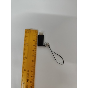 Adaptor Type C (mama) to Lightning (tata) cu Agatatoare Breloc inclusa, Negru - Img 3