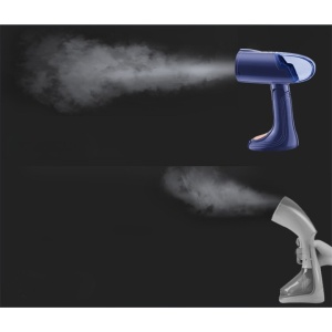 Aparat de Calcat Vertical Portabil cu Abur, Flippy, Putere 1500W, Rezervor Detasabil de 138ml, Priza, Functie Anti Calcar si Auto Curatare, Pliabil, cu Perie, 20x10.5x8 cm, Albastru - Img 10