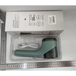 Aparat Scame si Par Haine, Flippy, Electric, USB inclus, Periuta Curatare, pentru Diferite Tesaturi, 3 Trepte, 20.5 x 8.8 x 7 cm, Verde - Img 2