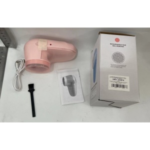 Aparat Scame si Par Haine, Flippy, Electric, USB inclus, Periuta Curatare, pentru Diferite Tesaturi, 13 x 6.8 x 5.8 cm, Roz - Img 2