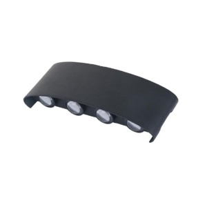 Aplica pentru Perete, Flippy, Interior/Exterior, Rezistenta la Umezeala, 8 W, Aluminiu, Negru, 22x8 cm - Img 9