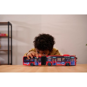 Autobuz Dickie Toys Volvo City Bus 40 cm rosu - Img 8