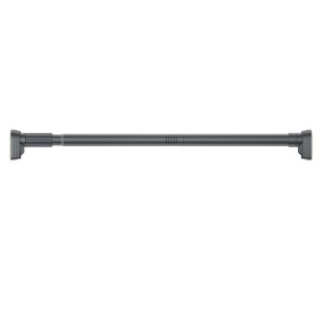 Bara Telescopica Multifunctionala, Flippy, din Otel Inoxidabil si ABS, Utilizare Universala, Extensie 185 - 205 cm, Fara Perforare Perete, Gri