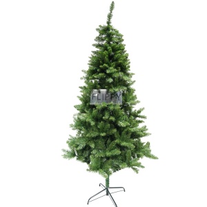Brad artificial de Craciun, clasic, pentru interior/exterior, inaltime 180 cm, diametru 105 cm, 649 ramuri, Flippy, verde, suport metalic inclus - Img 1