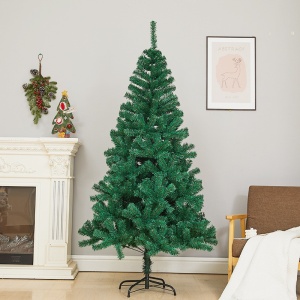 Brad de Craciun artificial cu suport inclus Flippy, 180 cm, 600 ramuri/varfuri, material plastic, suport clasic, fara iluminare, utilizat pentru interior/exterior, verde - Img 2