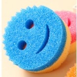 Burete de Vase, Flippy, Rotund Model Smiley Face, 10x4 cm, Albastru Deschis - Img 1