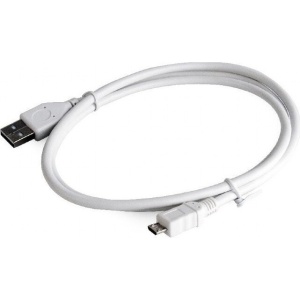 Cablu Date/Incarcare micro USB Fast Charging 5A 1m Alb - Img 1