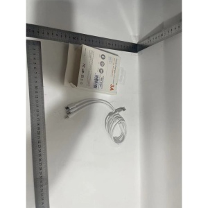 Cablu USB 3in1 Flippy SX - 21, USB la micro USB/USB-C/compatibil iphone, 3A, 1.2m (alb) - Img 7