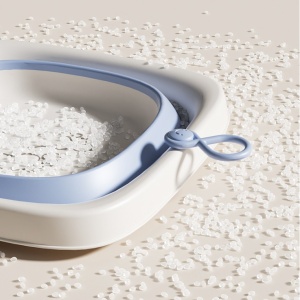 Cada Pliabila pentru Baie pentru Copii, Flippy, Cadita pentru Bebelusi, Model Patrat pentru Fundulet, Albastru, 32x27.5x3.7 cm, 4 L - Img 5