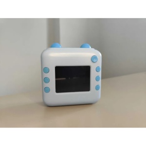 Camera Instantanee pentru Copii, Flippy, cu Functie de Printare, Cablu USB-C, Bluetooth, compatibil iOS/Android, Imprimare APP, Model Urechi, Snur Subtire Inclus, Albastru - Img 5