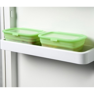 Caserola din Silicon, Flippy, Pliabila, 1L, 18.8 x 8 x 11.5 cm, Rezistenta Temperaturi Extreme, Verde - Img 6