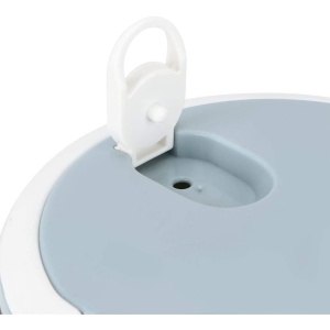 Caserola pentru alimente Flippy, lunch box, 700 ml, otel inoxidabil, maner, valva aerisire, inchidere etansa, 15 x 8.5 cm, albastru - Img 6
