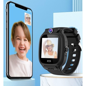 Ceas Smartwatch Flippy, Pentru Copii, Model Y36, cu Functie Telefon, 4G, Localizare LBS, Istoric Traseu, Monitorizare Spion, Apel Video, Rezistent la Apa, Negru - Img 4